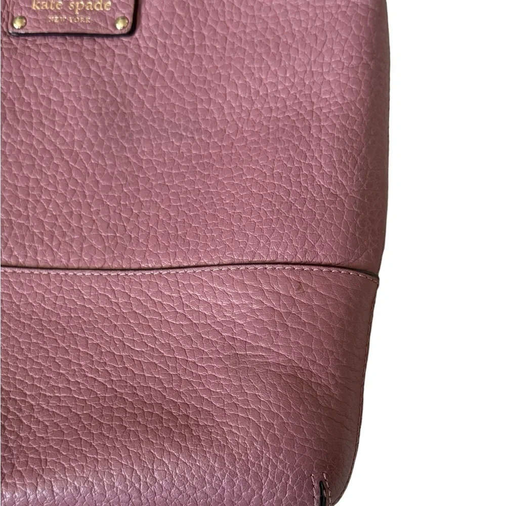 Kate Spade Women's Bay Street Lavender Leather Crossbody Handbag Purse